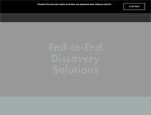 Tablet Screenshot of precisiondiscovery.com